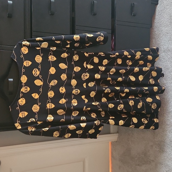 Black & Gold Christmas Ornament Dress - Picture 3 of 5